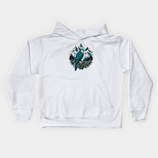 Mountain bird Kids Hoodie